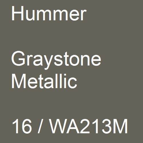 Hummer, Graystone Metallic, 16 / WA213M.